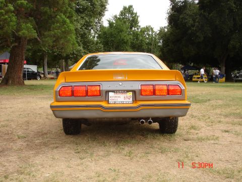 1978 Ford Mustang II - This car has a California historical vehicle license plate.
