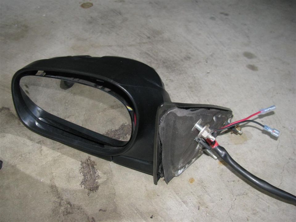 Muth mirrors, wired and ready for install.