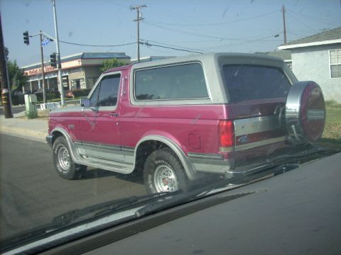 1989 Ford Bronco - Grey and Burgundy Bronco seen in Montclair off Central Ave