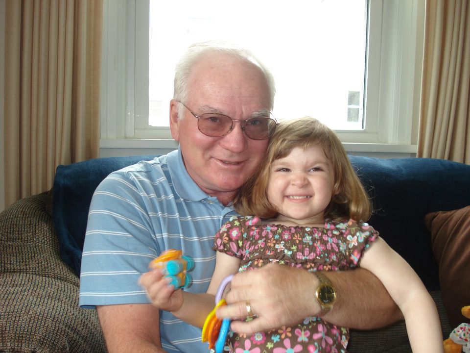 Papa & Mia on Father's Day.