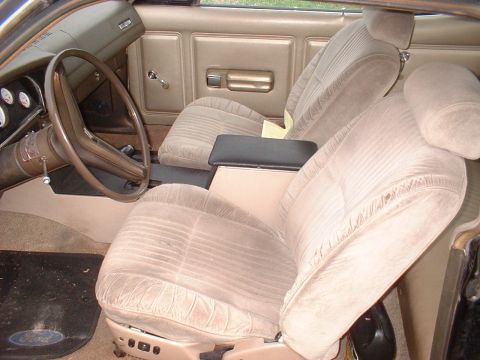 1970 Ford Falcon - Interior view of a 1970 Ford Falcon, showing the front seats and dashboard details.