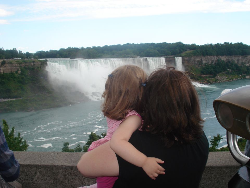 Mommy & Mia enjoying a natural wonder.