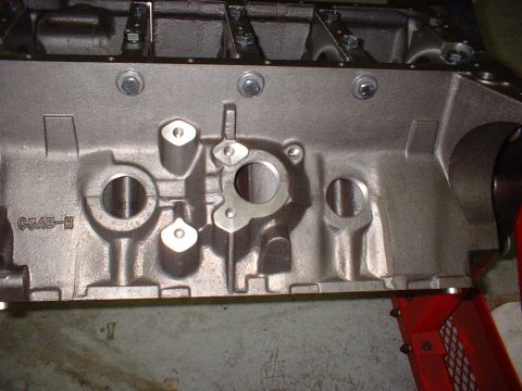 1968 Ford Galaxie - Cast iron engine block part with visible casting marks.