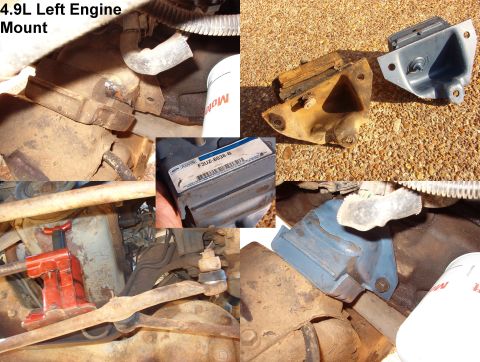 1983 Ford Bronco - I've noticed a lot of lurching when I take off lately, so I finally got around to swapping this out. My jacking arrangement wasn't ideal, b…