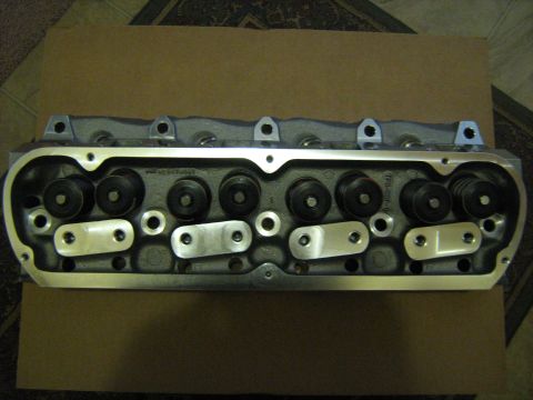 1988 Mercury Grand Marquis - Close-up view of an engine cylinder head, showing internal components.