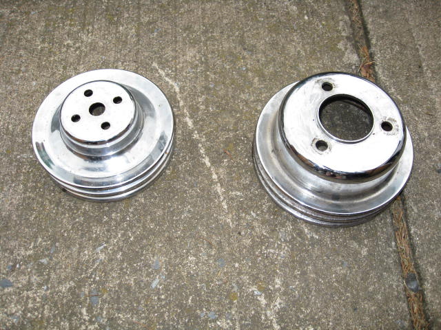 ford small block chrome pulleys