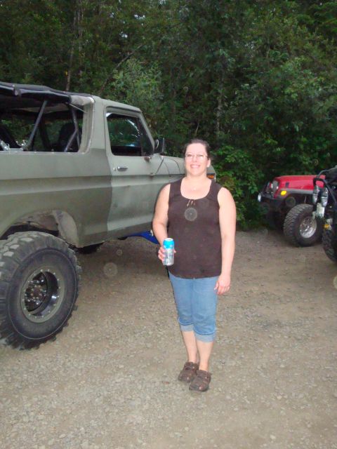 1978 Ford Bronco - My gf Mychele in camp