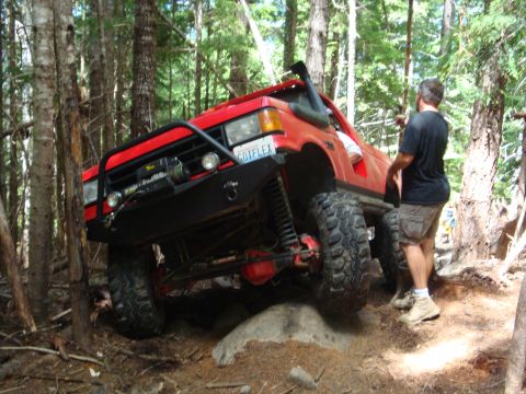 1978 Ford Bronco - John trying his luck with the truck eating tree
