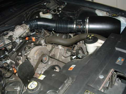 2004 Ford Crown Victoria - Old heat shield setup, didn't work ...restrictive airflow.