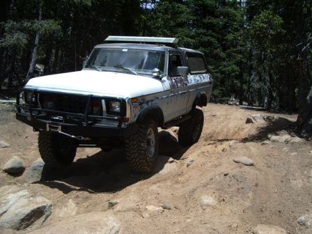 1978 Ford Bronco - This 1978 Ford Bronco is navigating a rocky, off-road trail.
