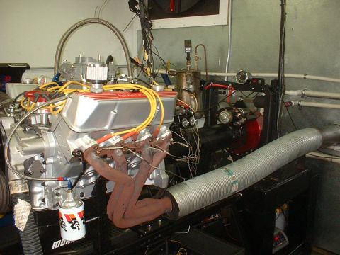 1969 Mercury Cyclone - 7/21/09....Back on the dyno before it gets crated and shipped, this time with an 850 carb.