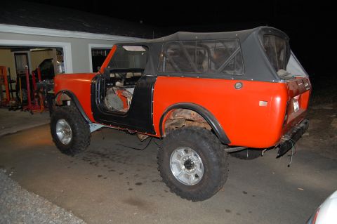 1994 Ford Bronco - This International Scout II is undergoing some work, with its doors off and a soft top in place.