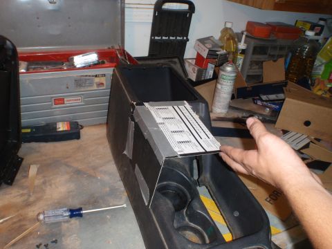 1996 Ford Bronco - Making templates for console