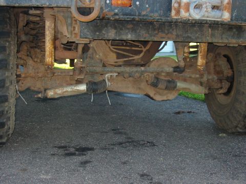 1989 Ford Bronco - Front axle with 6" lift.