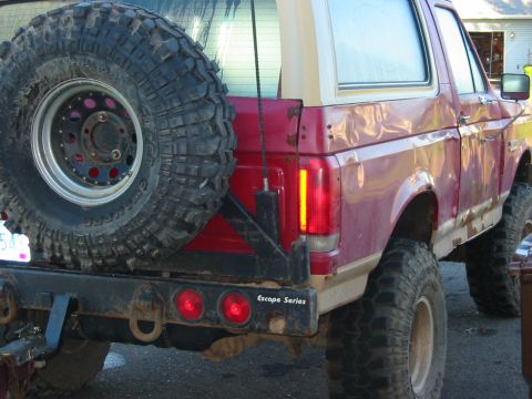 1989 Ford Bronco - Passenger rear corner shot.