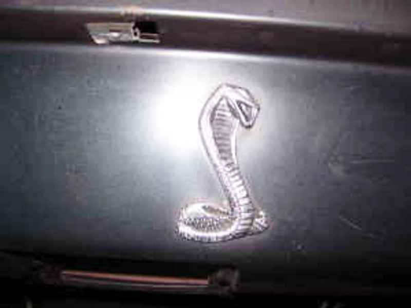 Cobra emblem on dark surface. Supermotors.net logo visible