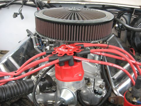 1979 Ford Bronco - Engine bay details show a performance ignition system and air intake.