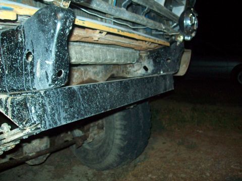 1971 Ford F-100 - This photo shows the frame and suspension of a truck, not a specific model year.