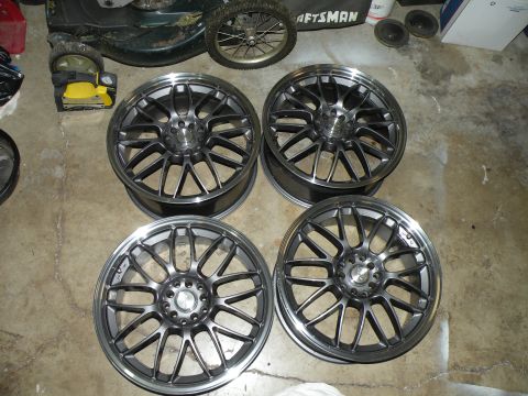 1998 Subaru Legacy - Set of four aftermarket alloy wheels, stored indoors.