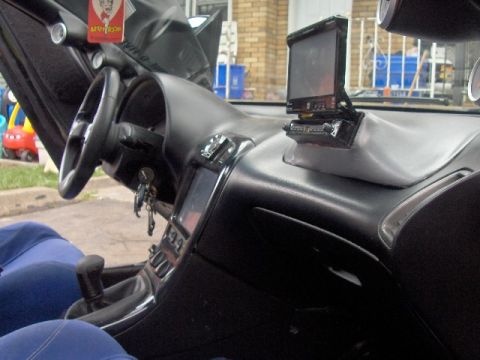 1993 Ford Probe - Dash shot, new DIN install for Stereo