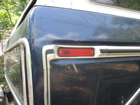 1978 Ford Bronco - Close-up of the rear tail light and quarter panel of a 1978 Ford Bronco.