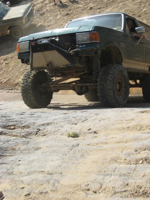 1978 Ford Bronco - This heavily modified SUV navigates rough terrain, its off-road capabilities.