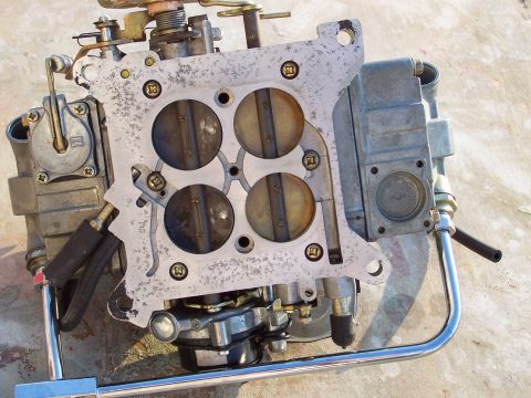 1973 Ford Ranchero - underside of the Holley carb
