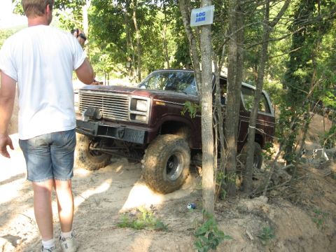 1978 Ford Bronco - This 1978 Ford Bronco is shown tackling a challenging off-road course.