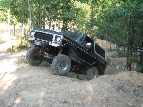 1978 Ford Bronco - This 1978 Ford Bronco is navigating a challenging off-road course.