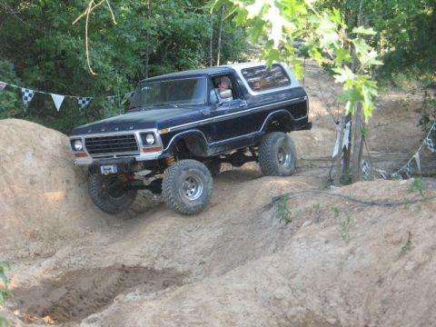 1978 Ford Bronco - This 1978 Ford Bronco navigates a challenging off-road course.