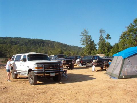 1983 Ford Bronco - Camp, early Saturday morning after all the alarm clocks (kids & dogs) went off.