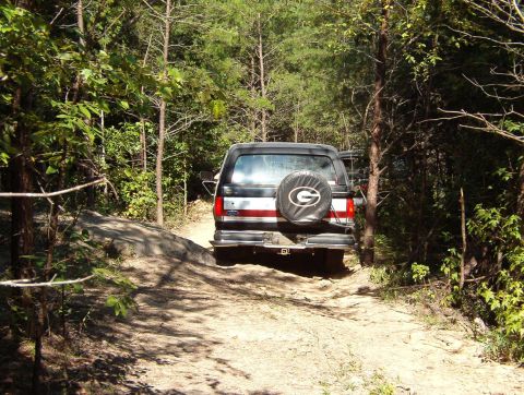 1983 Ford Bronco - The milder trucks decided to accompany me on my mapping run, which began the same as the previous evening's short ride. Rescue was up front…