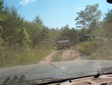 1983 Ford Bronco - The milder trucks decided to accompany me on my mapping run, which began the same as the previous evening's short ride. Rescue was up front…