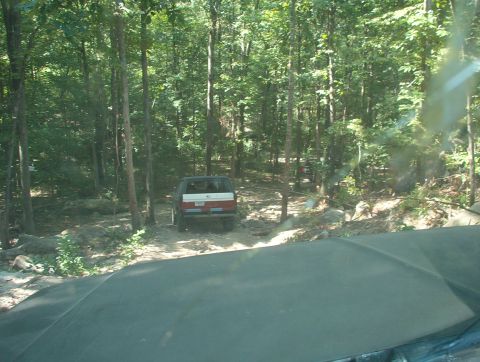 1983 Ford Bronco - This hill toward the North bridge in Lazy Days is probably its worst section, but not bad going downhill. It was noticeably more difficult…