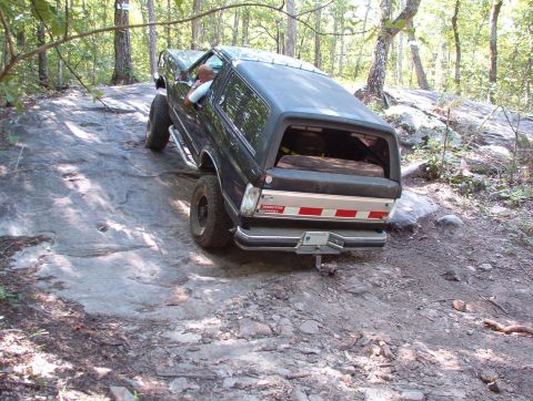 1983 Ford Bronco - Slider (54) was our first real obstacle. No one attempted Sway Back (55) just to the R.