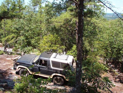 1983 Ford Bronco - Just North of Traction (52), I found a good steep rock face to climb, and made it onto this narrow ledge on the 2nd try. [url=http://www.su…