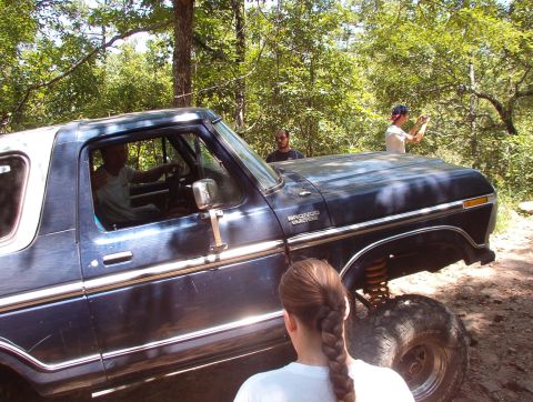 1983 Ford Bronco - Rock Garden Loop & Web Wheeler's Loop were too tight for pics, but at the South end of Twin Branch, we met up with the bigger trucks as the…