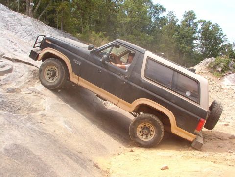 1983 Ford Bronco - I knew I couldn't climb Rev Limiter (32), but I was surprised that I got all 4 tires onto it.