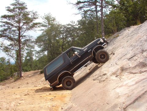 1983 Ford Bronco - He got closer without the draw bar, but couldn't climb any more than I could.