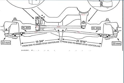 1994 Ford F-250 - Diagram of the superrunner steering system from Superlift.