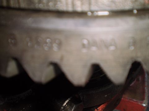 1978 Ford Bronco - Close-up of a differential gear showing DANA branding and a part number.