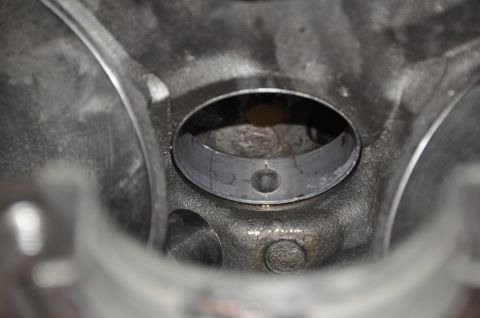 1996 Ford Bronco - Engine bearing shown in detail within its housing.