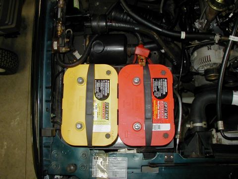 1995 Ford Bronco - Optima Red & Yellow in new box.