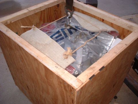 1969 Mercury Cyclone - Home sweet home, at least for a few days. Crated & ready to go to Finland.........