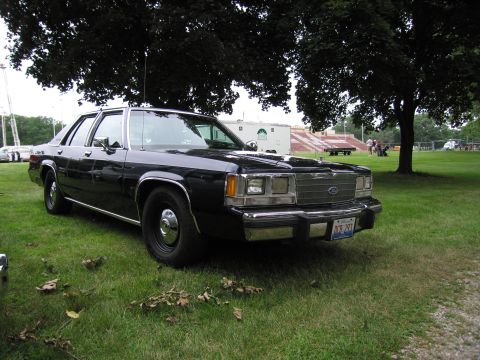 1991 Ford Crown Victoria - This sedan has a chrome grille and trim, parked outdoors on a grassy area.