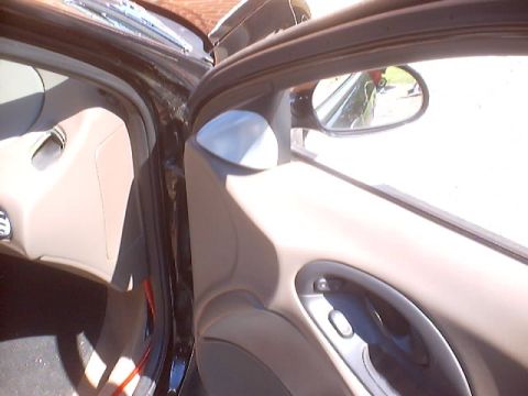 1999 Ford Taurus - View of the interior door panel and side mirror, showing tan and silver accents.