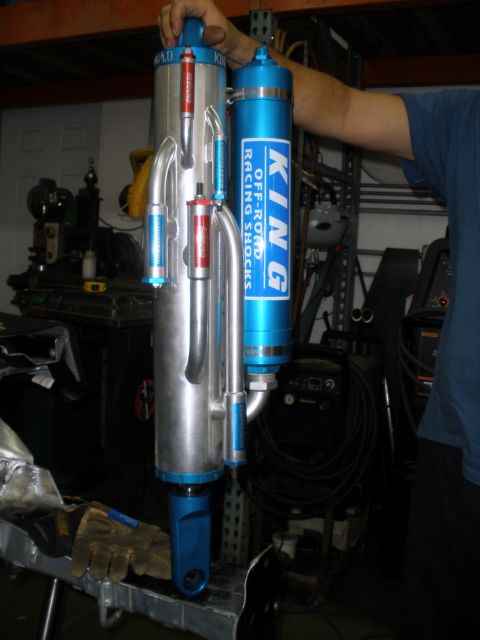 1995 Ford Bronco - King Off-Road Racing Shocks are shown, with one unit a prominent blue label.