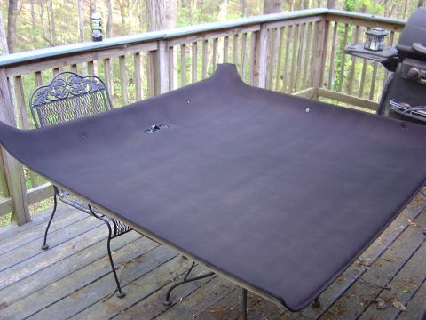 1986 Ford Bronco - Two cans and several thin coats later, I have a black headliner to match my black removable top. (Actually I put on a few horizontal coats…
