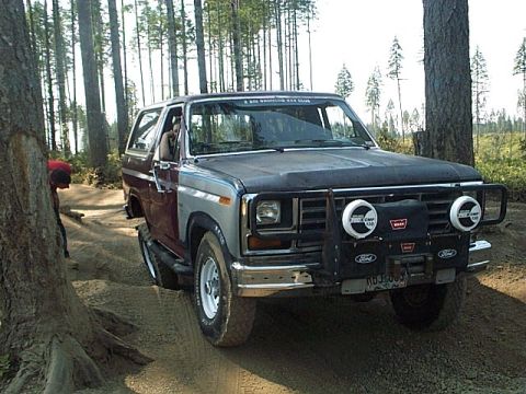 1986 Ford Bronco - It's a little off camber. Stock susp. can handle it.