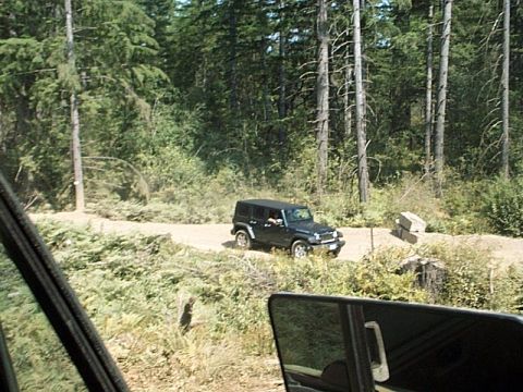 1986 Ford Bronco - Anne heading to the berms.